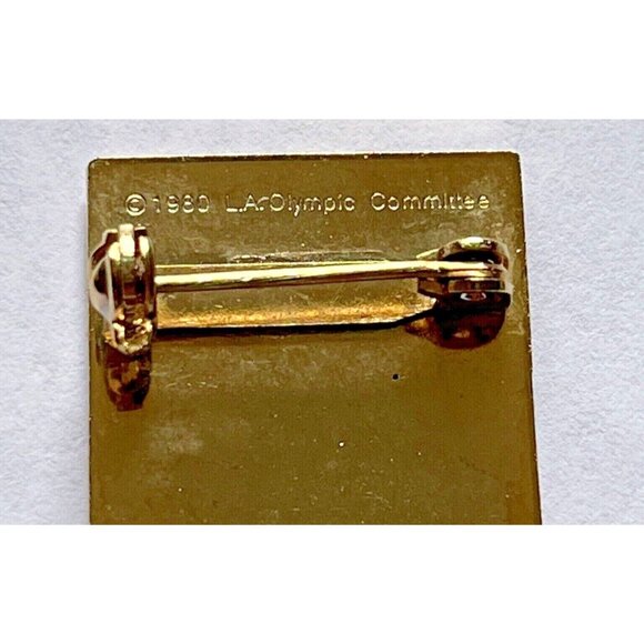 Atari 1980 Los Angeles Olympic Committee  Pin Hat Lapel Summer Games Official - Picture 3 of 10